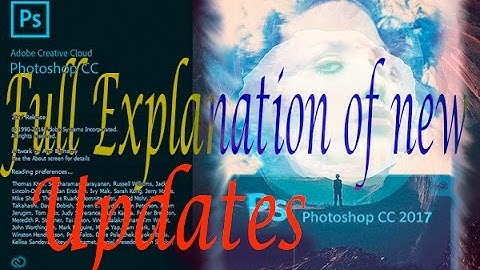 Adobe Photoshop CC 2017 November Update Tutorial -Search bar, Templates, Emojis