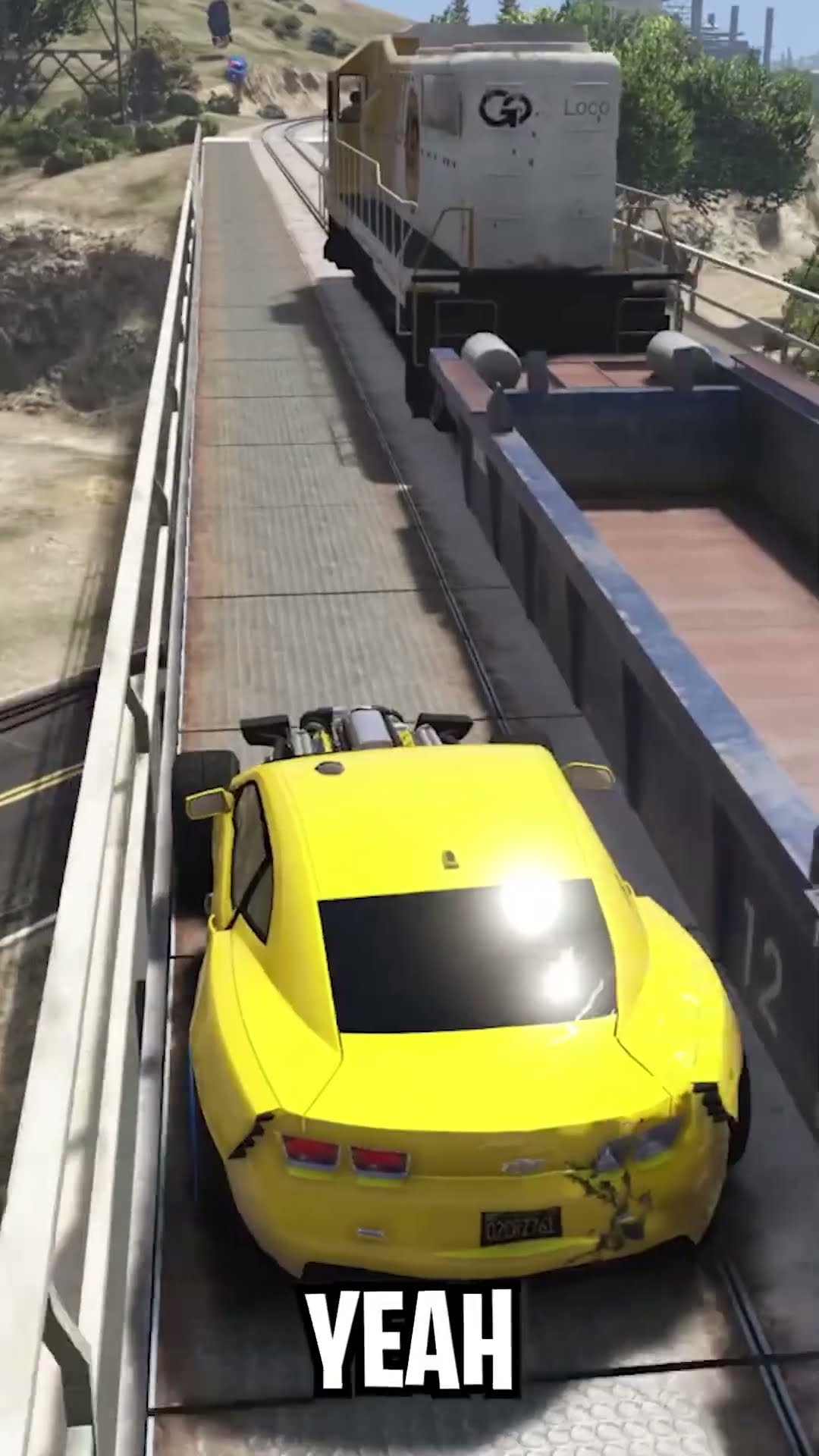 Escaping Cops on Train in GTA 5 RP