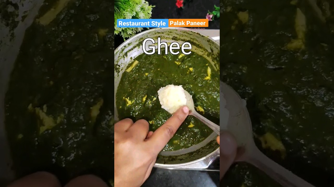 Restaurants Style Palak Paneer Recipe   #shorts