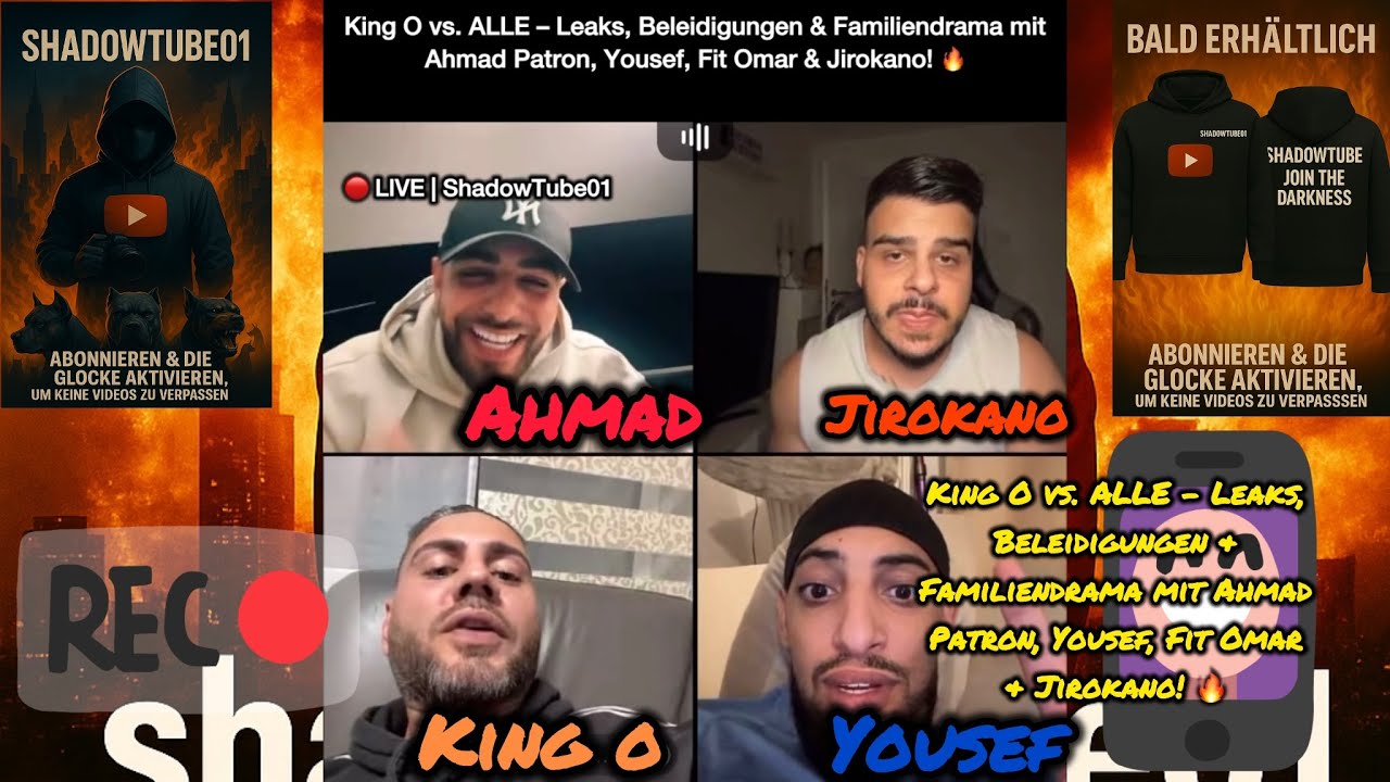 King O vs. ALLE – Leaks, Beleidigungen & Familiendrama mit Ahmad Patron,Yousef,Fit Omar & Jirokano!🔥