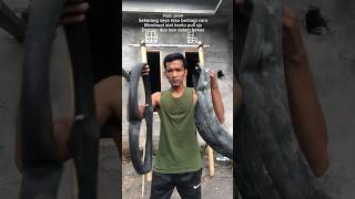 Kreasi alat bantu pull up untuk pemula dengan 2 ban dalam bekas #pullups #olahraga #workout