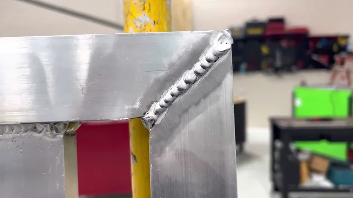 Building aluminum gates with Miller 350P push pull...