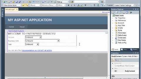 ASP.NET Page Creation with TM1:Creating a prototype(Part 1 of 5)
