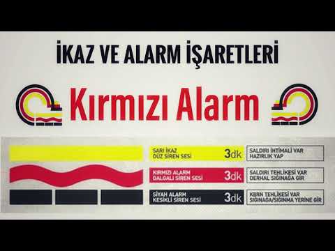 Kırmızı Alarm, Türkiye'de İkaz ve Alarm Sesleri, Acil Durum Siren Sesleri