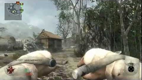 COD Black Ops: Cross-map Random Ballistic Knife on Jungle