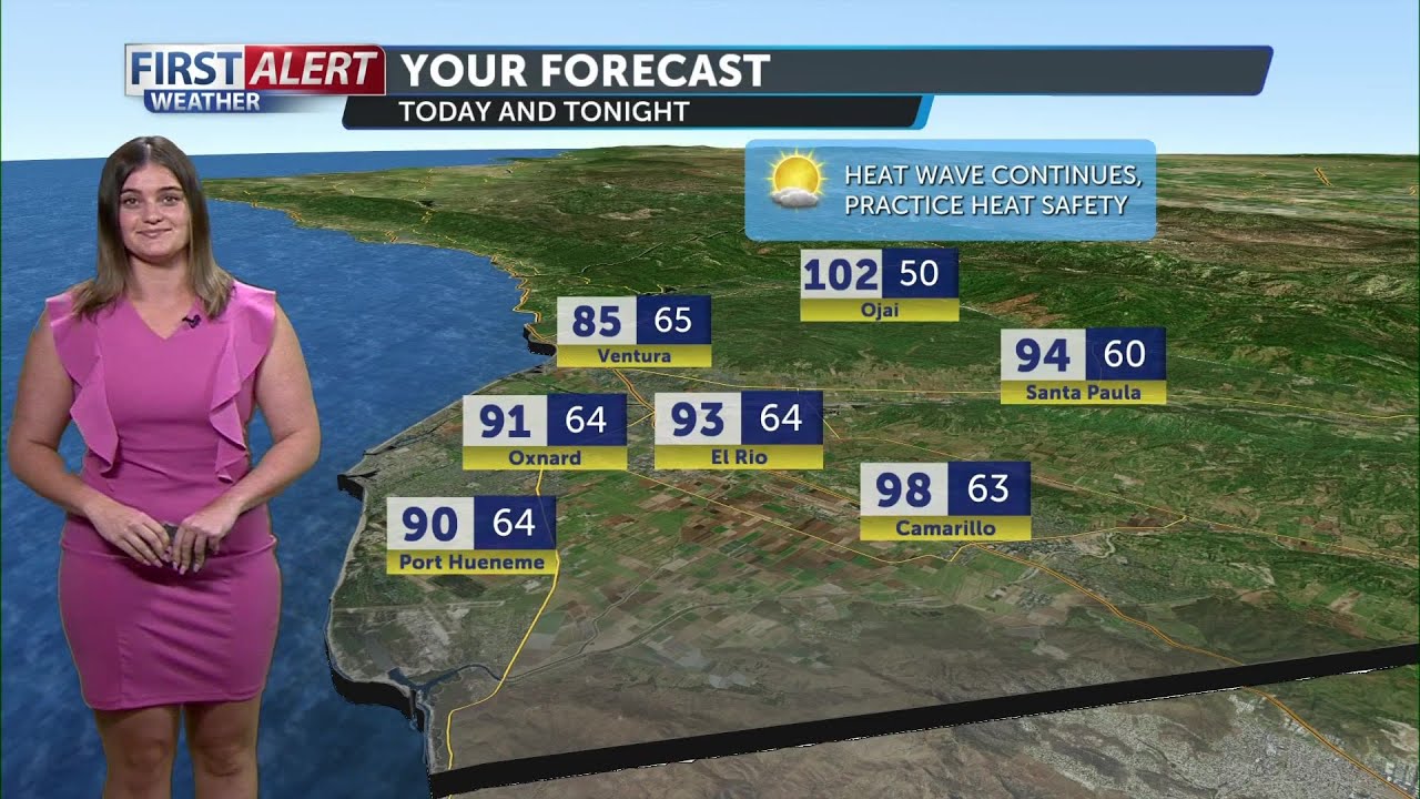 Bright skies and hot temperatures this Tuesday - YouTube