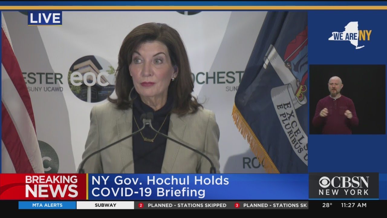 Gov. Hochul Gives Latest COVID Update - YouTube