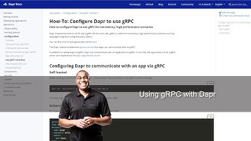 Using Dapr with gRPC