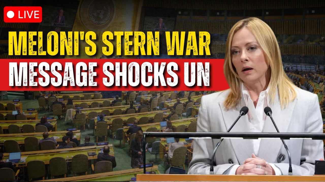 Watch LIVE: Meloni's Stern War Message Shocks United Nations | UNGA