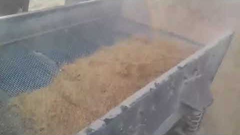 Rice husk vibrating screen