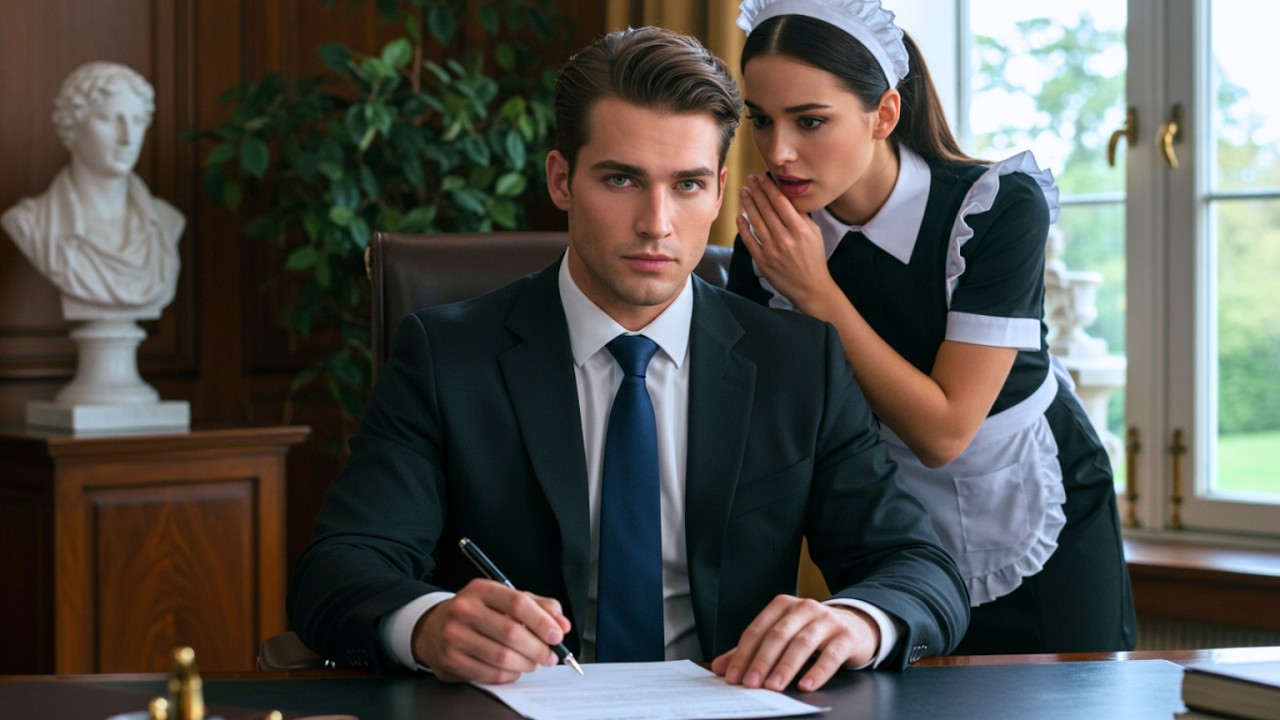 “No firmes esto” La mujer de limpieza susurró al millonario y lo que él hizo sorprendió a todos