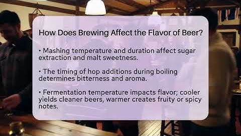 How Does Brewing Affect the Flavor of Beer? | The Pint Guy