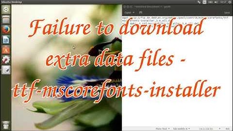 Failure to download extra data files - ttf-mscorefonts-installer on Ubuntu 16.04