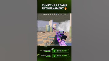 ZHYRX VS 2 TEAMS IN TOURNAMENT 🔥 #bgmi