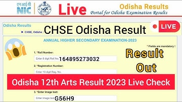 🟥Odisha 12th arts result 2023 live check|Odisha 12th Arts Result|odisha 12th arts result  live 2023