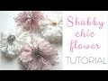 No Sew, no glue Easy shabby chic flower tutorial! DIY