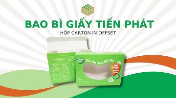 Sản xuất hộp carton in offset theo yêu cầu - Tiến Phát