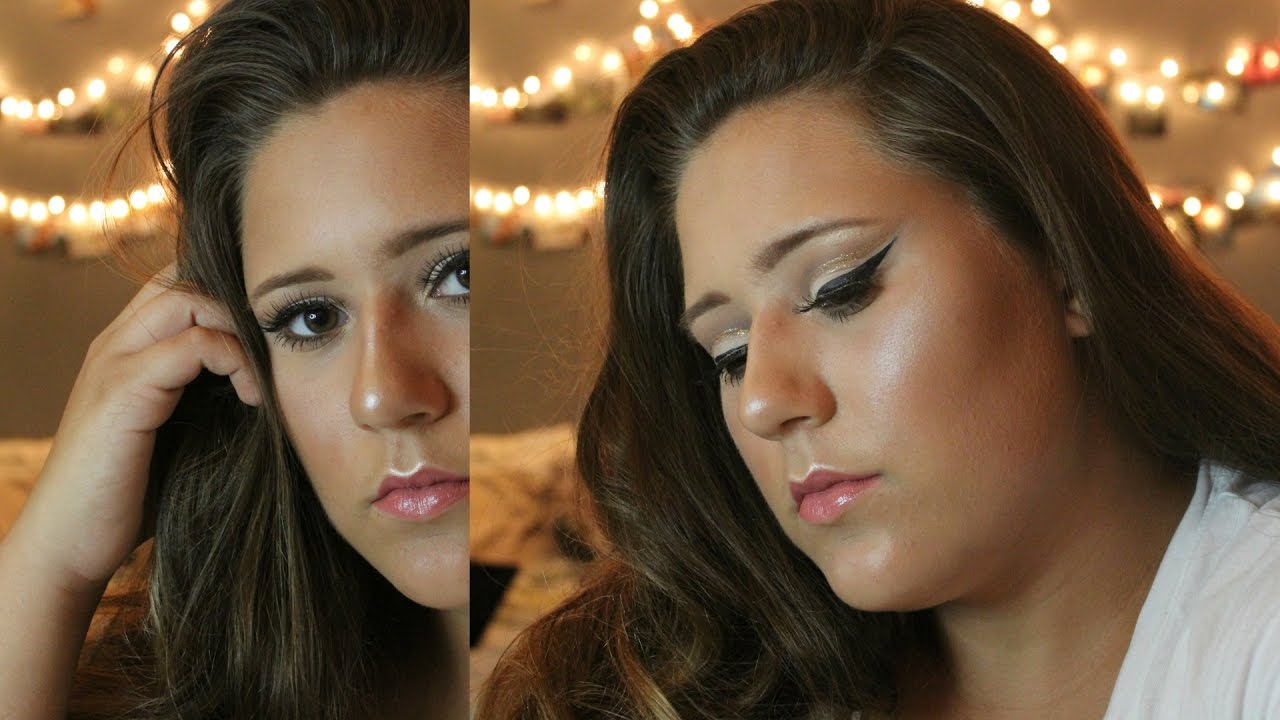 warm toned cut crease makeup tutorial | Rachel Shaw - YouTube