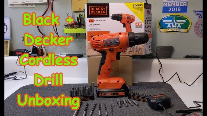 BLACK+DECKER 20V MAX Cordless Drill Unboxing 