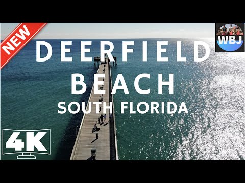 Deerfield Beach Florida - Exotic Places - One of the Best Beach on USA 2020 4k video