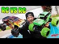 COCHE CRUZA PISCINA VS COCHE RC ¿QUIEN ES MAS FUERTE? BATALLA RADIO CONTROL Makiman