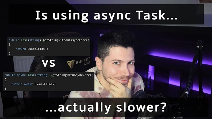Is awaiting a Task instead of returning it directly in C# actually slower?