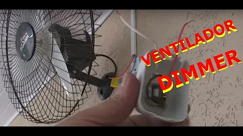 Como instalar um ventilador de teto com dimmer?