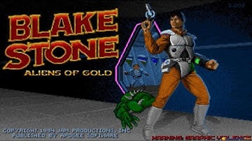 Blake Stone: Alien of Gold gameplay (PC Game, 1993)