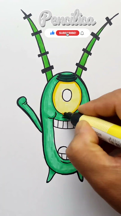 How to Draw Plankton  Spongebob Squarepants 