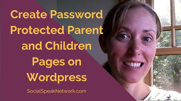 How to password protect parent and children pages on Wordpress - Wordpress Tutorial