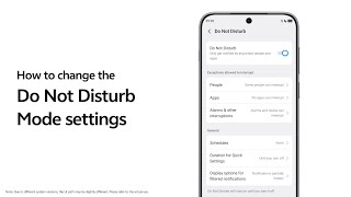 How to change the Do Not Disturb Mode settings| vivo OriginOS6 Tips