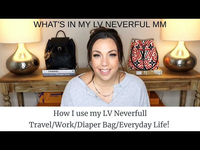WHAT'S IN MY PURSE/DIAPER BAG + How I Organize My LV Neverfull