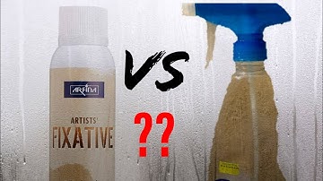How to make fixative spray at home?💯
