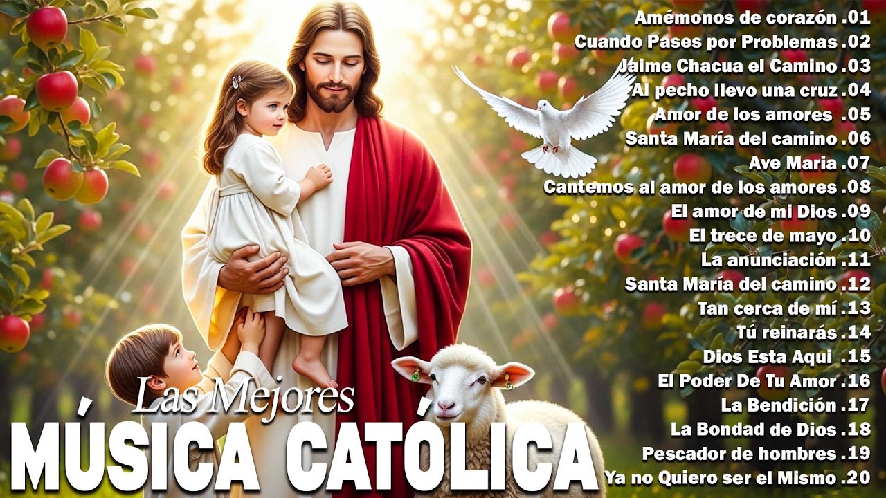 LAS MEJORES CANCIONES CATÓLICAS PARA SENTIR LA PRESENCIA DE DIOS 😇ALABANZAS CATÓLICA PARA EL CORAZÓN