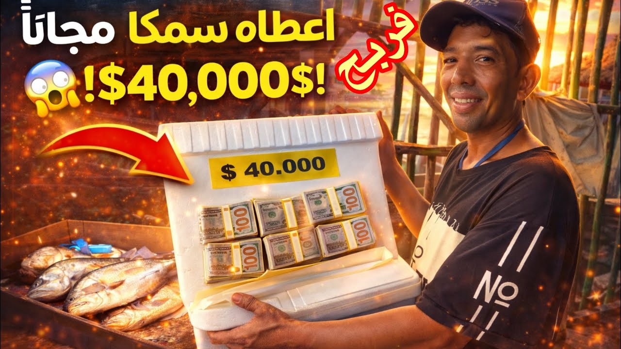 صياد يصدق سمكة وتعود له بمبلغ كبير #viral #viralvideo #اكسبلور #المغرب #قصص #قصص_واقعية #تجربة 