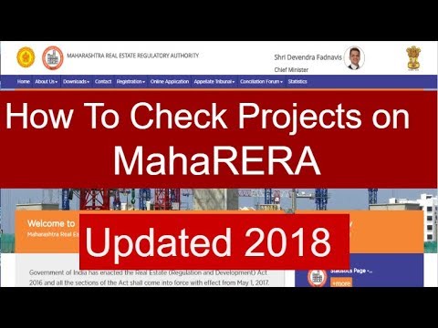 MahaRERA - How to Check Projects Details (Updated 2018)