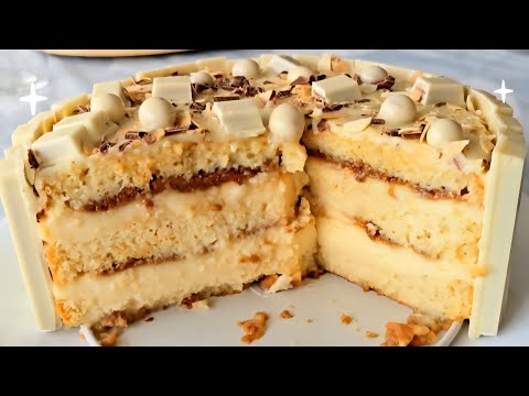 ❤ Tarta ESPECIAL 3 LECHES de 3 PISOS con Crema pastelera y Crema Lotus Receta SÚPER FÁCIL❤