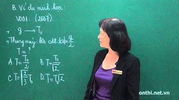 Sư phụ thuộc chu kỳ của con lắc đơn vào quán tính