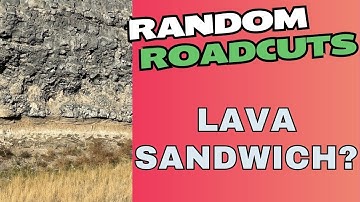 Stream Sand Filling In A Lava Sandwich?  Random Roadcuts #26