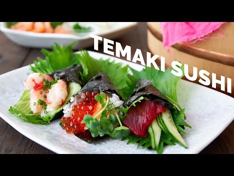 How to Make Temaki Sushi (手巻き寿司)