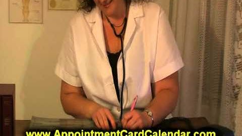 Appointment Card Calendar NSS VIDEO