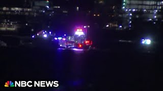NBC Washington video believed to show the site of American Airlines jet in the Potomac River