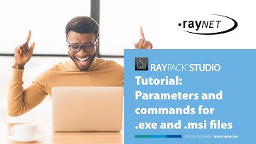 RayPack Studio: Parameters and commands for .exe and .msi files