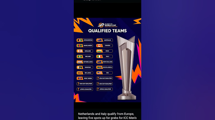 ICC Men's Cricket T20 World Cup India & SL