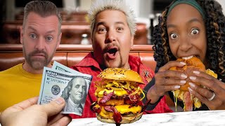 Brits Try Eating 2 Celebrity Burgers in Las Vegas!! Amazing OR Overpriced!?