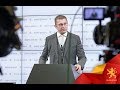 Прес конференција на Христијан Мицкоски - Претседател на ВМРО - ДПМНЕ 18 12 2019
