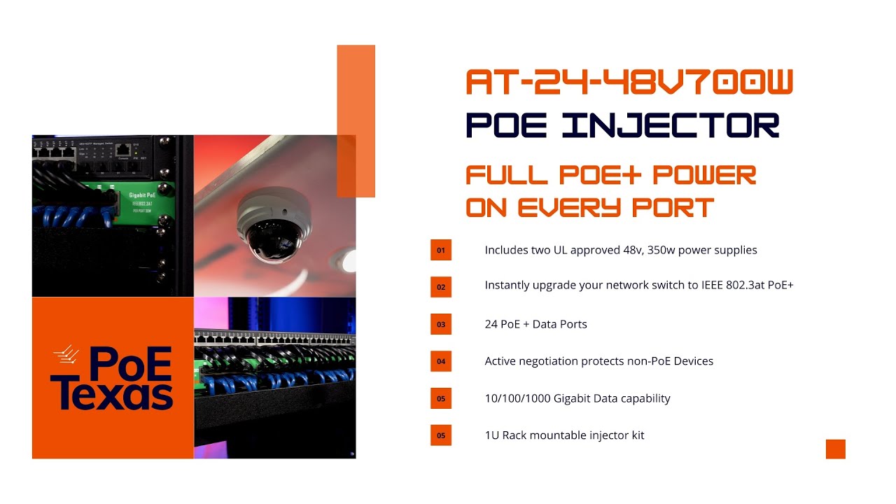Full PoE+ Power (30W) on Every Port; Inject PoE and upgrade your ...