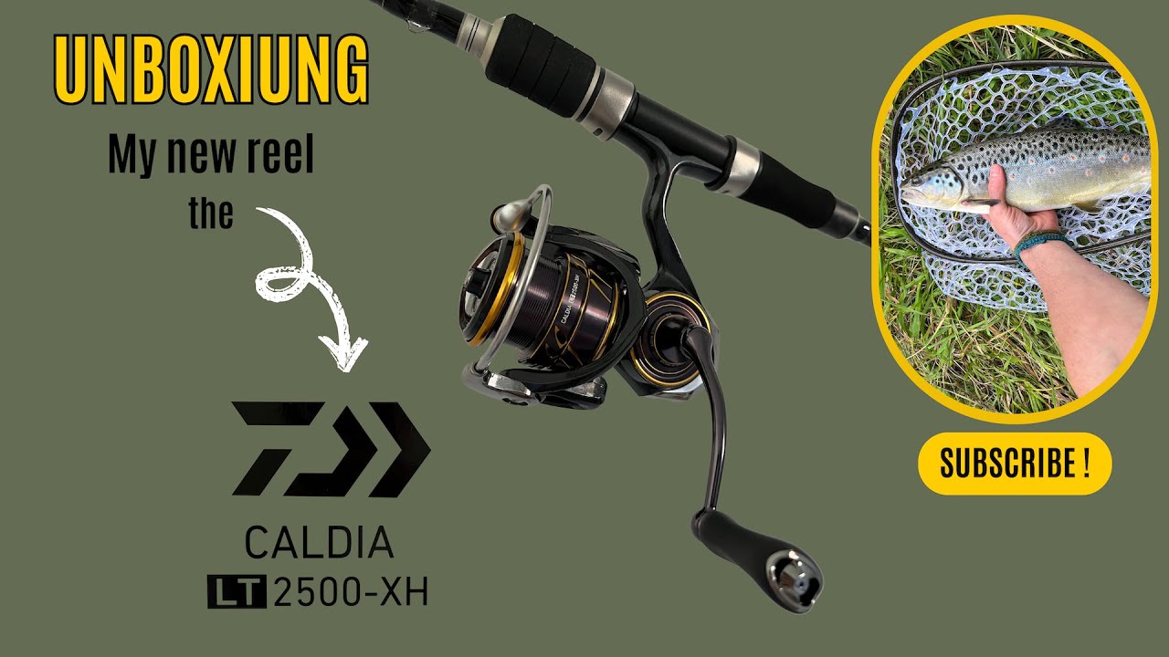 Unboxing my NEW SPINNING REEL - The Daiwa CALDIA LT 2500-XH fishing reel 