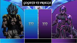 GOGETA ANGELIC VS FRIEZA DIVINE GOD POWER LEVEL @powerlevelgod786