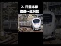 【特急街道】特急の方が多い路線3選